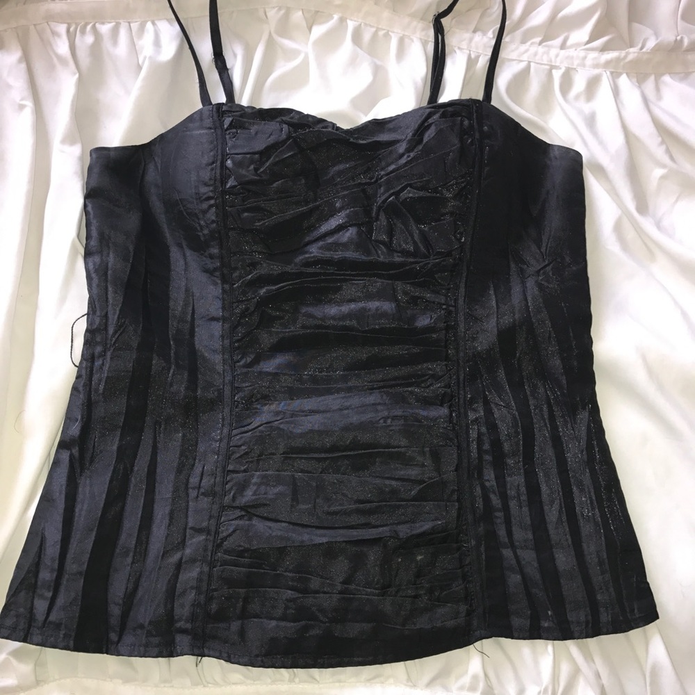 Sparkly black top
